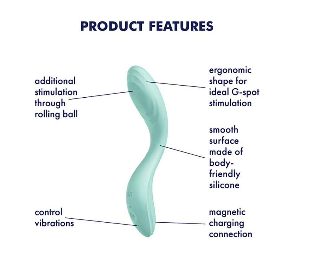 Satisfyer Rrrolling Pleasure - Vibrator - Mint - Image 4