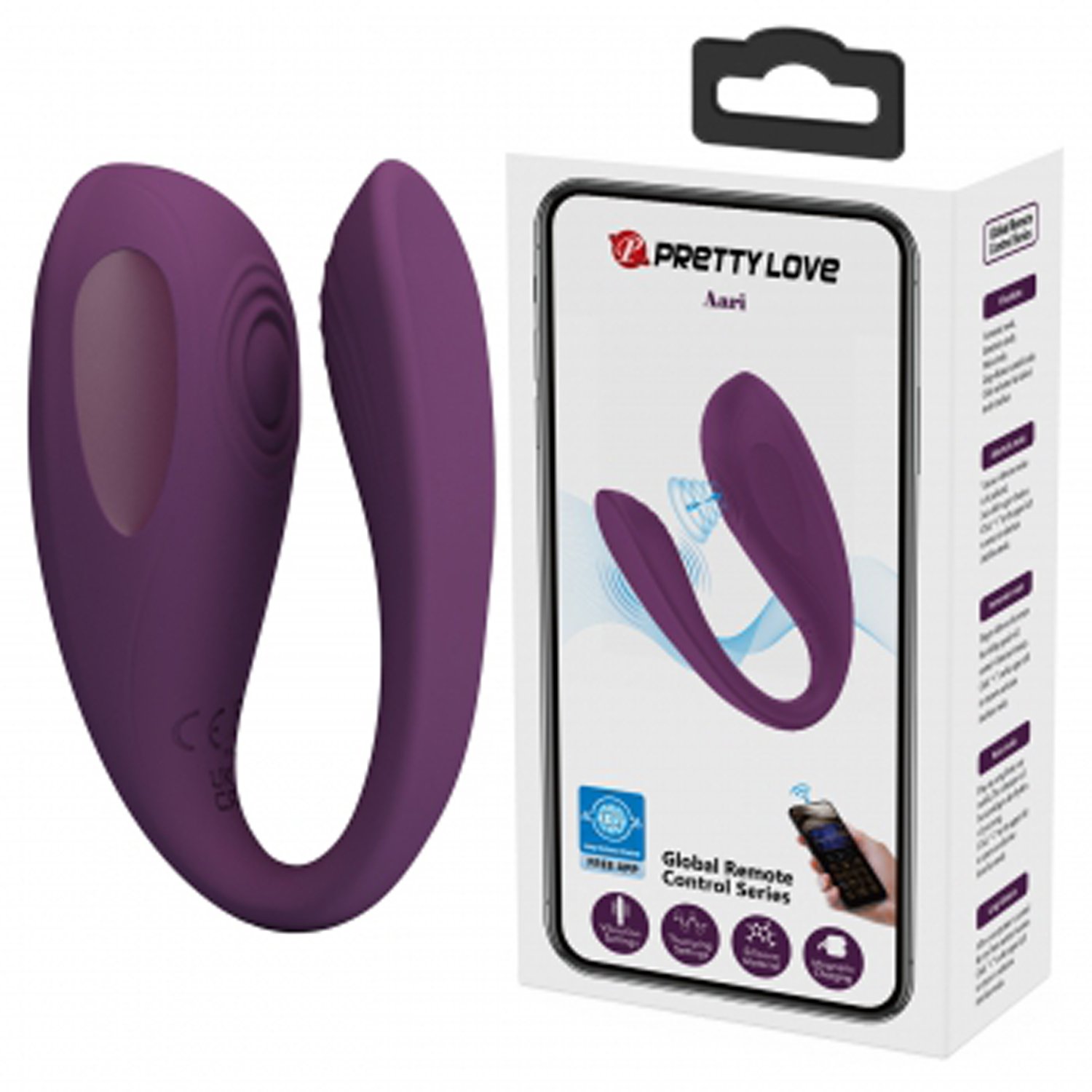 Aari Global App Control Vibrator - Purple - Image 2