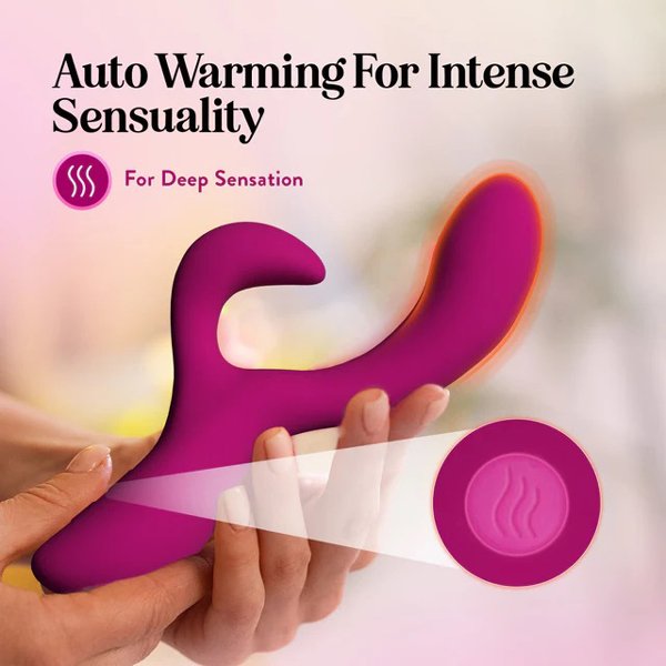 Blush Quinn Rabbit Vibrator Burgundy - Image 4