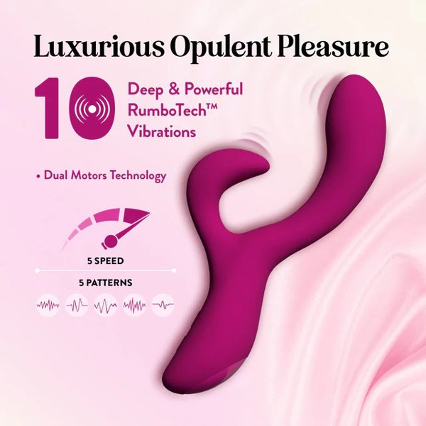 Blush Quinn Rabbit Vibrator Burgundy - Image 5