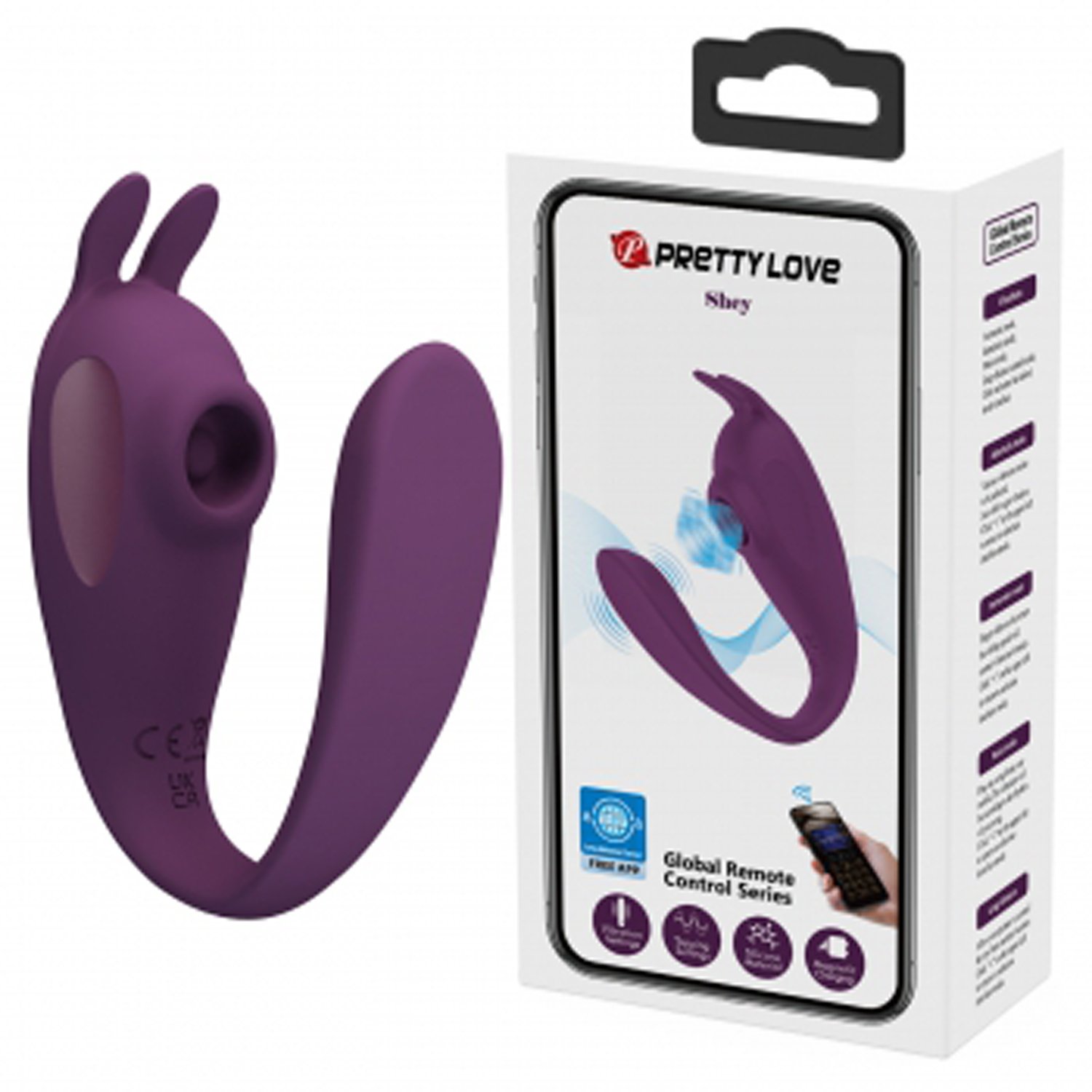 Shey Global App Control Vibrator - Purple - Image 2
